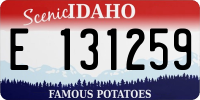 ID license plate E131259