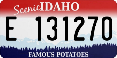 ID license plate E131270