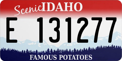 ID license plate E131277