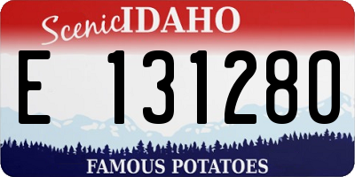 ID license plate E131280
