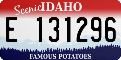 ID license plate E131296