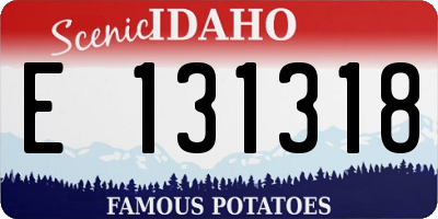 ID license plate E131318