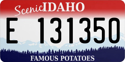 ID license plate E131350