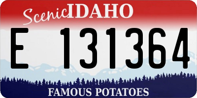 ID license plate E131364