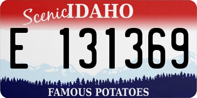 ID license plate E131369