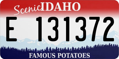 ID license plate E131372