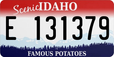 ID license plate E131379