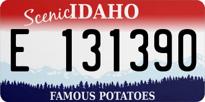 ID license plate E131390