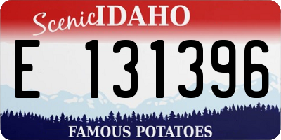 ID license plate E131396