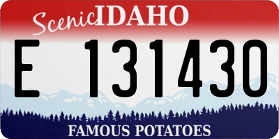 ID license plate E131430
