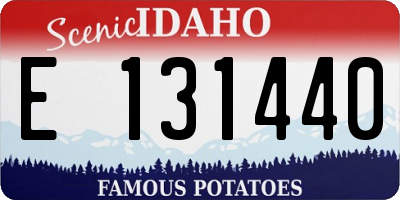ID license plate E131440