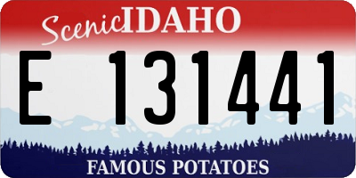 ID license plate E131441