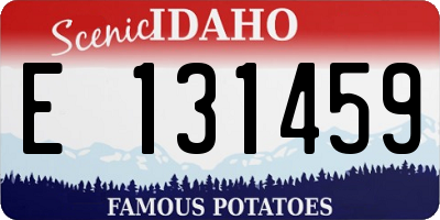 ID license plate E131459