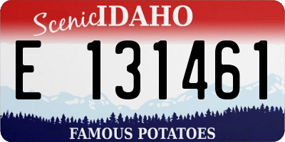ID license plate E131461
