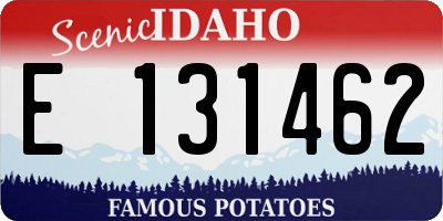 ID license plate E131462