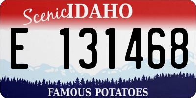 ID license plate E131468