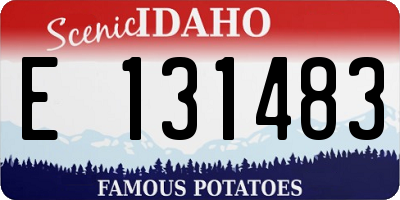 ID license plate E131483