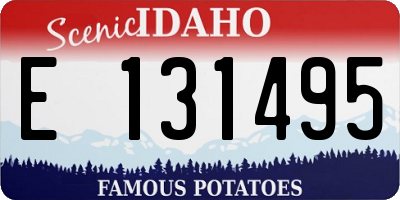 ID license plate E131495