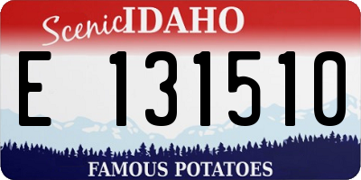ID license plate E131510