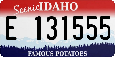 ID license plate E131555