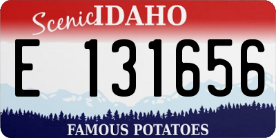 ID license plate E131656