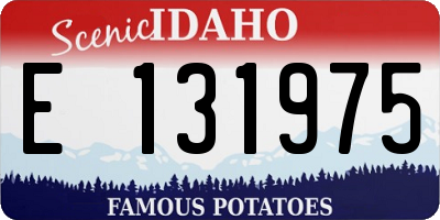 ID license plate E131975