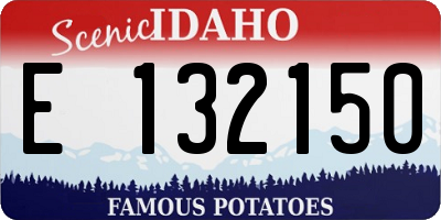 ID license plate E132150