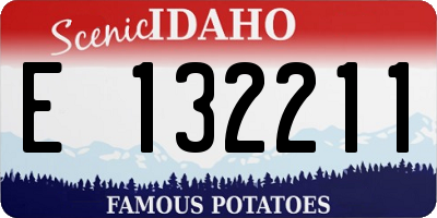 ID license plate E132211