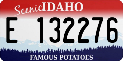 ID license plate E132276