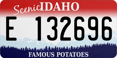ID license plate E132696