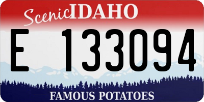 ID license plate E133094