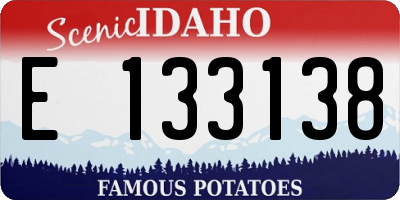 ID license plate E133138