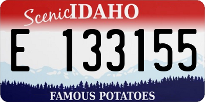 ID license plate E133155