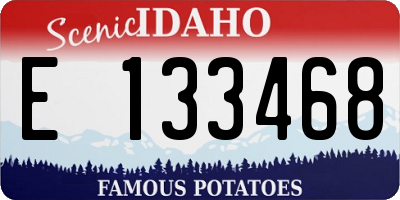 ID license plate E133468