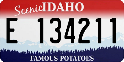 ID license plate E134211