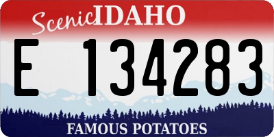 ID license plate E134283
