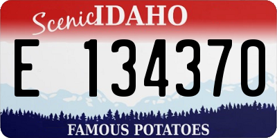 ID license plate E134370