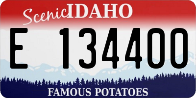 ID license plate E134400