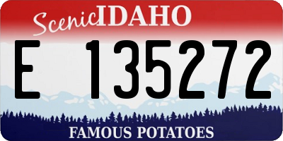 ID license plate E135272