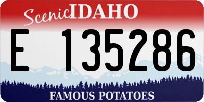 ID license plate E135286