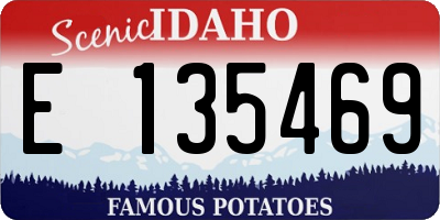 ID license plate E135469