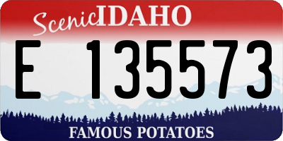 ID license plate E135573