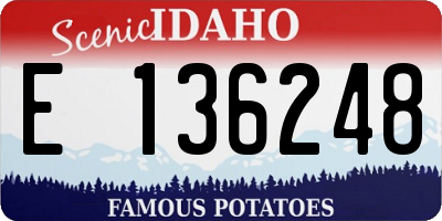 ID license plate E136248