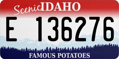 ID license plate E136276