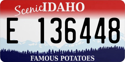 ID license plate E136448