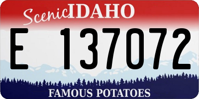 ID license plate E137072