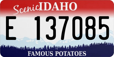 ID license plate E137085