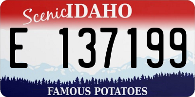 ID license plate E137199