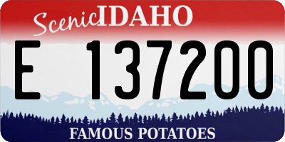 ID license plate E137200