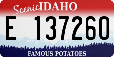 ID license plate E137260